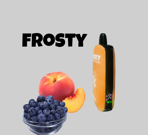 Frosty 10 mil puffs blueberry peach