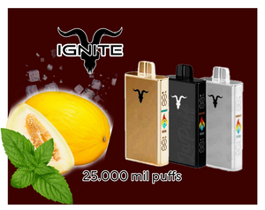 Ignite 25 mil puffs mint melon