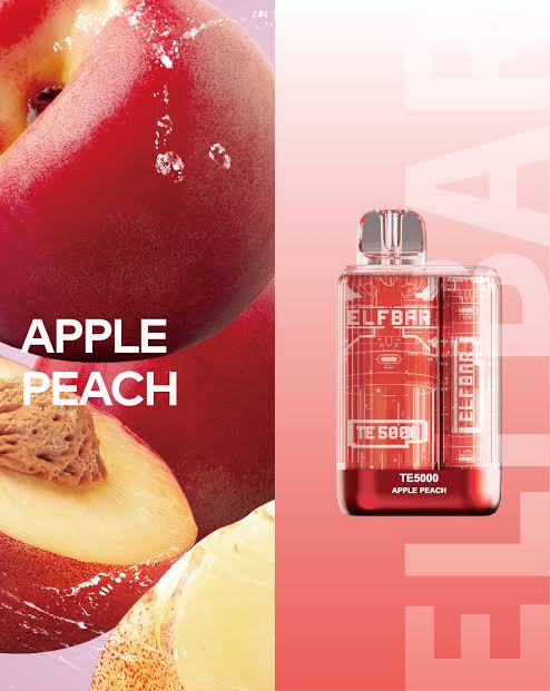 Elfbar 5 mil puffs apple peach