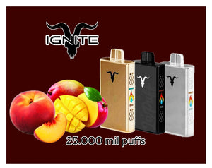 Ignite 25 mil puffs peach mango.
