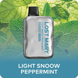 Lost mary 5 mil puffs Light Snoow peppermint