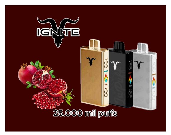 Ignite 25 mil puffs sweet and sour pomegranate