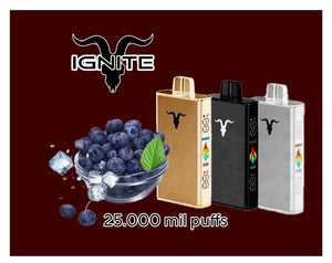 Ignite 25 mil puffs blueberry ice