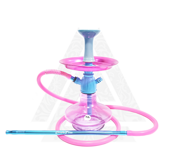 Narguile FULGORE completo Rosa/Azul