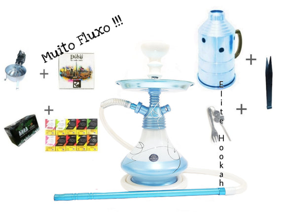 Kit Narguile FULGORE Completo Azul bb