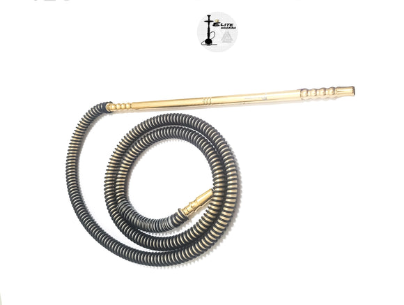 Mangueira completa Piteira + Silicone Helix Dourado/preto
