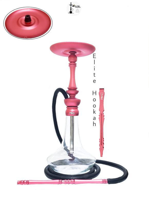 NARGUILE SULTAN MIID SATIN RED + SUPER BRINDE