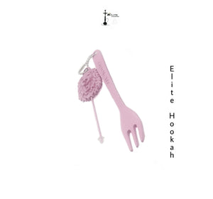 GARFINHO COM FURADOR ROSA