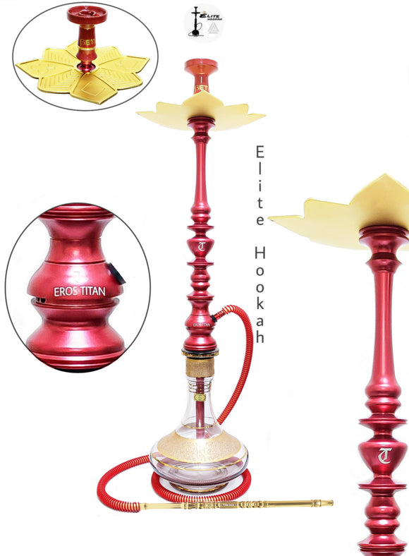 Narguile Eros Titan Vermelho Completo