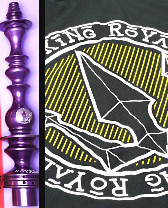 NARGUILE HOOKAH KING ROYALE ROXO