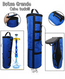 BOLSA PARA NARGUILE GRANDE TOP AVELUDADA AZUL