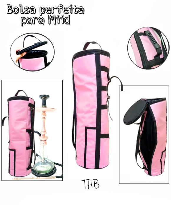 BOLSA PARA NARGUILE MÉDIA TOP AVELUDADA ROSE