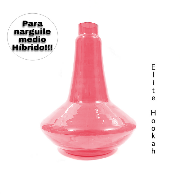 VASO PARA NARGUILE MEDIO HIBRIDO VERMELHO