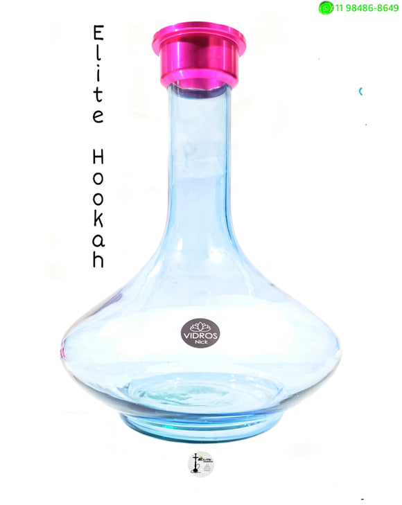 LANÇAMENTO VASO NICK ELITE GENIE 30CM TRANSPARENTE COM PRETO