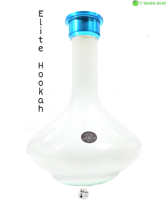 LANÇAMENTO VASO NICK ELITE GENIE 30CM BRANCO COM AZUL BB