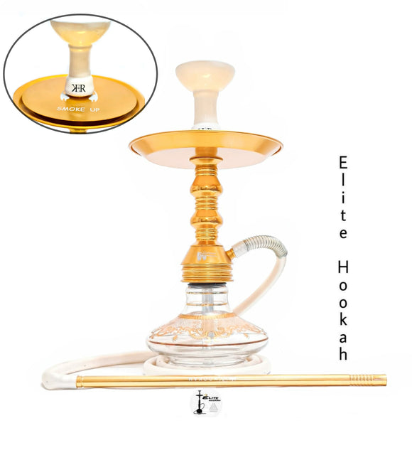 Narguile Fulgore Smoke Up Dourado Completo