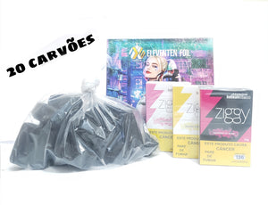 KIT ESSENCIAS + CARVÃO + ALUMINIO