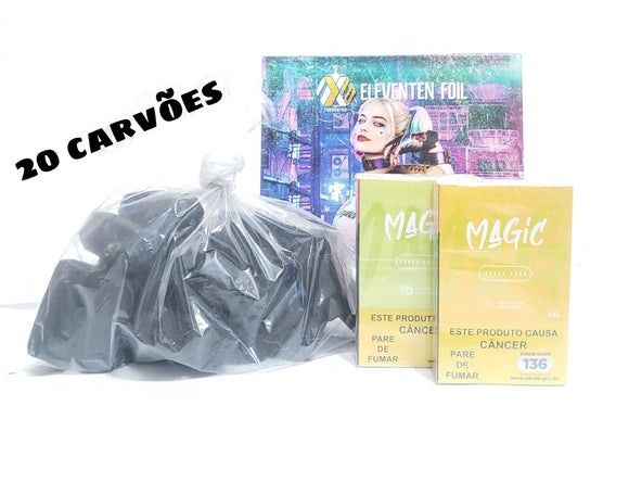 KIT ESSENCIAS + CARVÃO + ALUMINIO
