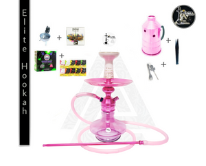 Kit Narguile Triton zip Completo rosa