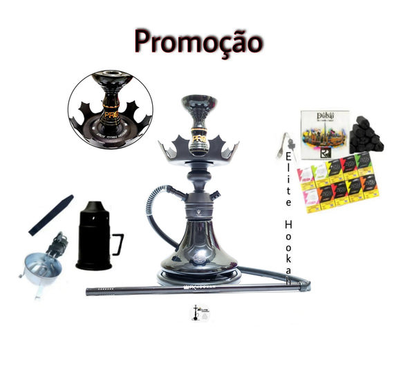 Kit Narguile Triton zip Preto